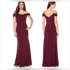 Jenny Yoo Sabine Bridesmaid Dress in Hibiscus, Size 2